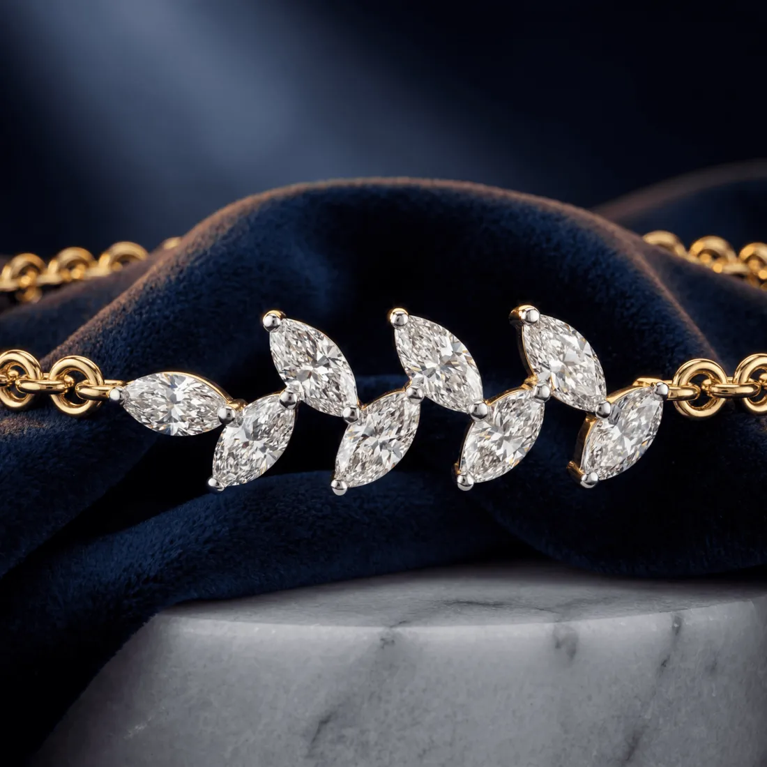 AI-generated bracelet jewellery catalog image — style 5