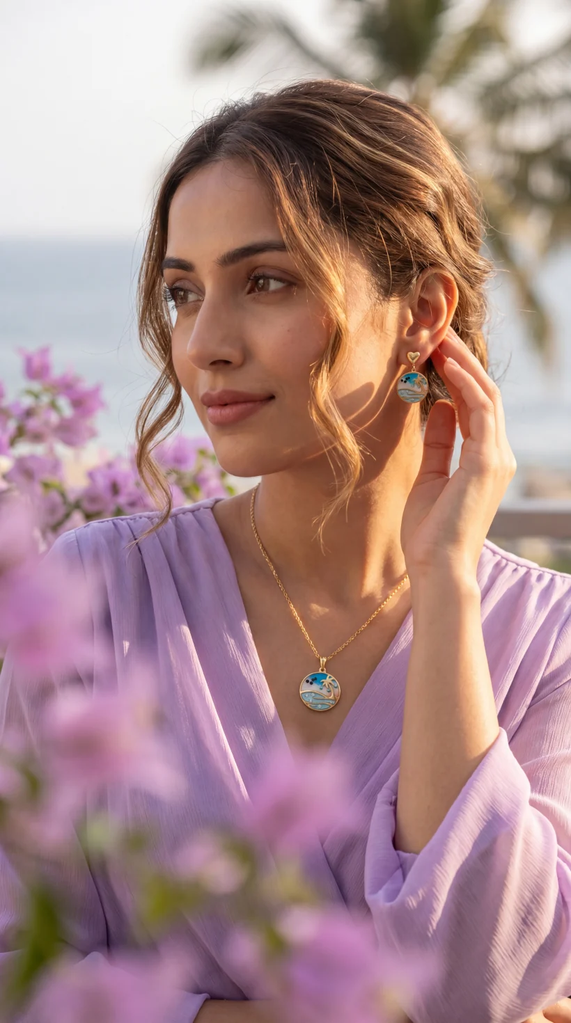 LIFESTYLE SHOT — AI jewellery photography style by JewelAI